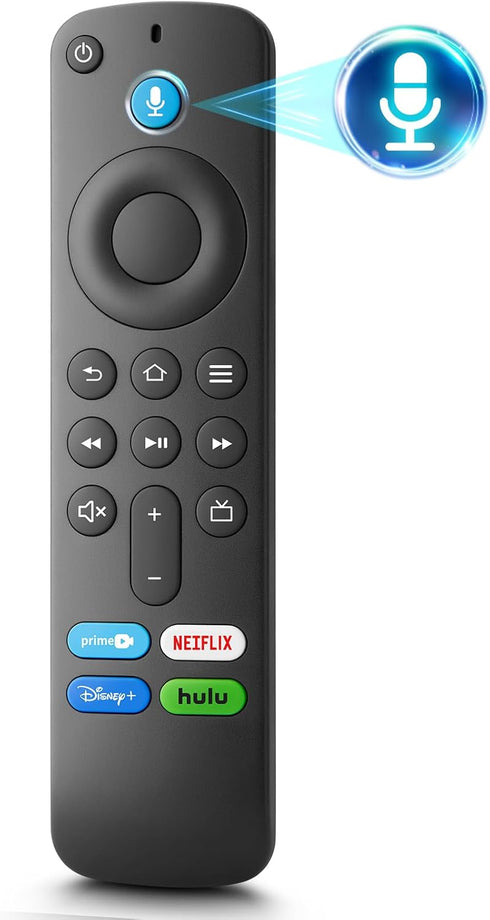 Voice Remote Control Replacement for Fire-TV-Stick-TV Cube and for Insignia-Toshiba-Pioneer-AMZ Fire Smart TVs...