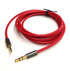 Red 6ft Gold Plated Design 3.5mm Male to 2.5mm Male Car Auxiliary Audio Cable Cord Headphone Connect Cable for Apple, Android Smartphone, Tablet a...