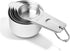 Last Confection 7pc Stainless Steel Measuring Cup Set - Includes 1/8 Cup Coffee Scoop - Measurements for Dry and Liquid Cooking & Baking Ingredien...