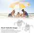 2pcs Sun Umbrella Hook, Beach Umbrella Hanging Hook 4 Prongs Plastic Umbrella Hook Hanging Plastic Beach Umbrella Hanging Hook Umbrella Hanger (Wh...