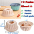 Silicone Buntz Cake Pan,9.5 Inch Nonstick Fluted Pans for baking,Silicone Round Baking Molds for Cakes (Grey)...