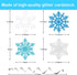 Snowflake Swirls Decoration Party Snowflake Christmas Hanging Swirls Winter Party Ceiling Decorations Blue White Silver Snowflake Garland for New ...