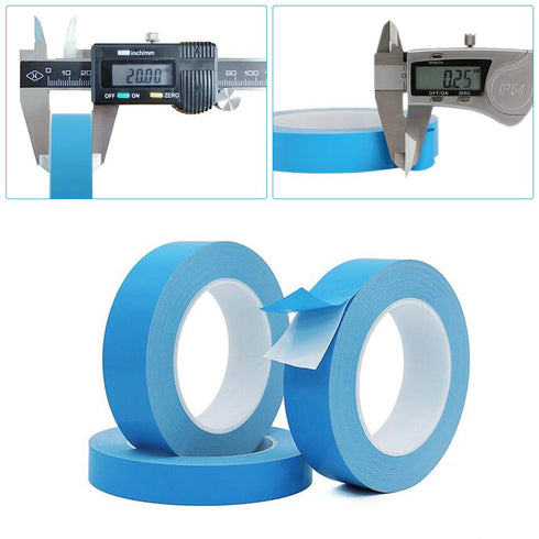 Double Sided Thermal Tape, 1Inch x 82FT Thick Thermal Adhesive Tape, High Performance Thermally Double Side Tapes Cooling Pad Apply to LED Strips,...