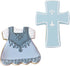 Religious Baptism/First Communion Cookie Cutters 2-Pc. Set Made in the USA by Ann Clark, Dress and Holy Cross...