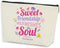 Funny Sister Gifts Makeup Bag Sister Birthday Gift Ideas, Sister Gifts from Sisters Brother Makeup Zipper Pouch Bag, Graduation Thank You Gifts Ch...