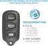 Keyless2Go Replacement for New Keyless Entry Remote Car Key Fob Avalon FCC HYQ12BBX HYQ12BAN HYQ1512Y...