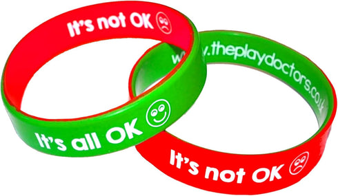 Emotions Mood Band Set of 2 Social Communication Aids - Early Years/Childrens Feelings Resource Child Size Wrist Bands...