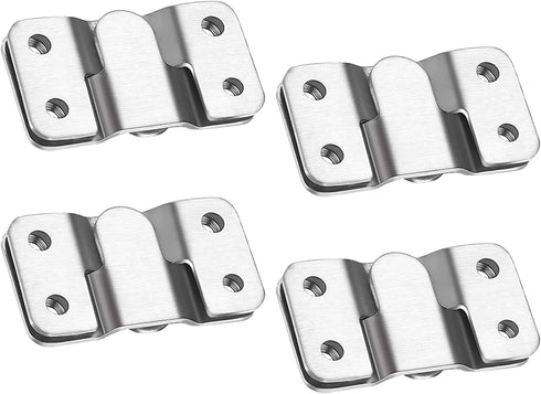 Flush Mount Bracket, Headboard Wall Mounting Brackets-56 x 30mm Interlocking Hanging Bracket, Mounting Hardware for Picture Hanging and Sectional ...
