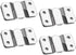 Flush Mount Bracket, Headboard Wall Mounting Brackets-56 x 30mm Interlocking Hanging Bracket, Mounting Hardware for Picture Hanging and Sectional ...