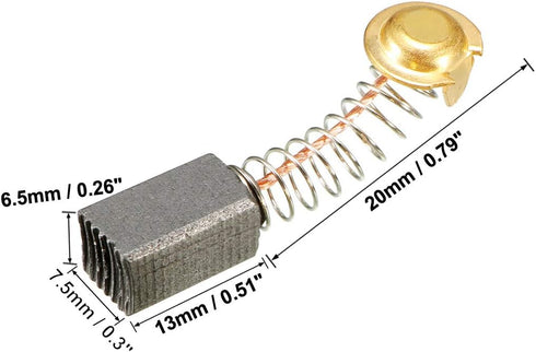 uxcell 10Pcs Carbon Brushes,for Electric Motor,13mmx7.5mmx6.5mm,Power Tool,Rotary Hammer,Drill,Circular Saw,Cut-Off Saw,...