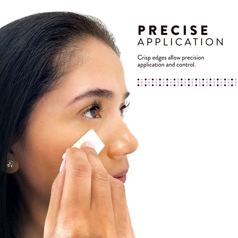 Artist's Choice Makeup Sponge Mini Applicator Wedges, Triangle Cosmetic Sponges For Foundation, Blush, Eye Shadow, Blending and Smoothing, Disposa...