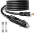14AWG Car Cigarette Lighter to DC DC7909 Male Connector Adapter Cable 12V/24V DC 8mm Car Charger Power Supply Cord with 15A Fuse Use for Car Truck...
