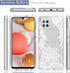 Phone Case for Galaxy A42 5G, Galaxy M42 5G SM-A426 Case with Tempered-Glass Screen Protector, Cute Clear Mandala Pattern Full Body Protective Cov...