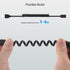 Cable Matters USB to USB C Coiled Cable with 3A/15W Fast Charging 1-4 Feet, Support Apple CarPlay, Android Auto, Coiled USB A to USB C Cable, for ...