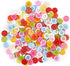 Basic Buttons Assorted Resin 200 Pcs 1/2 Inch for Arts & Crafts Decoration Collections Sewing Craft Buttons Favorite Findings (Four Holes)...