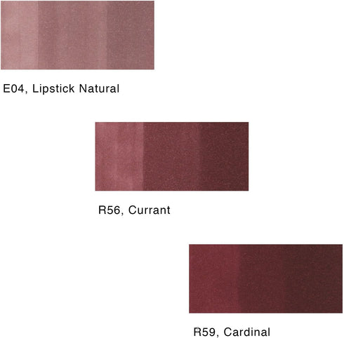 Copic Marker Sketch Color Fusion Markers, CSCF 3, 3-Pack, Red...