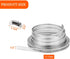 DIY Hose Clamps 12FT 304 Stainless Steel Metal Strap + 8PCS Stronger Fasteners Assortment Kit Large Adjustable Pipe Clamps Band Clamp for Pipe Aut...