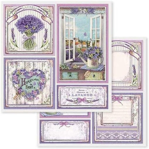 STAMPERIA INTERNATIONAL, KFT PAPER PAD 8X8 10PK PROVENCE, 20.3 x 20.3 (8" x 8"), Multicoloured...