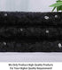 ShiDianYi 3 Feet 1 Yards-Sequin Fabric, by The Yard, Sequin Fabric, Tablecloth, Linen, for Xmas Decor (1 Yards 1PC Black)...