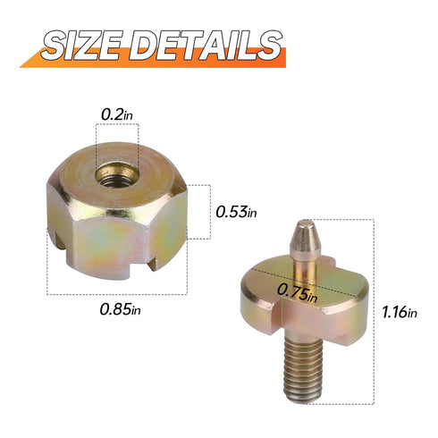 HC1B Pivot Pin Set, Pivot Pin Tool Replacement Parts for Malco 1ELG5 1ELH8 HC1 and HC2 Style Hole Cutter...