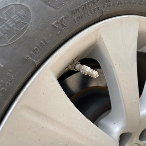 25mm Double Seal Valve Stem Caps,Valve Stem Extenders High Pressure Inflate/Flow Through Valve Stem Caps Tire Caps for High Pressure Cars, Trucks,...