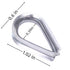 15 PCS M3 Stainless Steel Thimble for 1/8 Inches Diameter Wire Rope - Heavy-Duty Rigging Hardware Kit for Construction, Home Improvement, and Outd...
