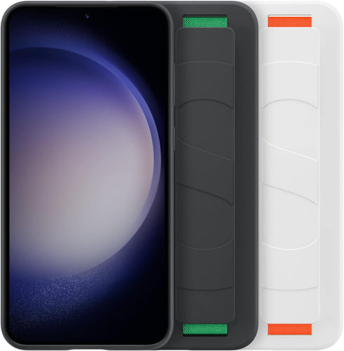 SAMSUNG Galaxy S23+ Plus Silicone Grip Phone Case, Protective Cover w/ Silky Smooth Texture, Detachable Strap, US Version, EF-GS916TBEGUS, Black...