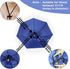 Fishing Umbrella Hats Gardening Folding Umbrella Hat HeadwearSun Rain Cap Adjustable Multifunction Outdoor Headwear, Silver-Blue with wind vent, 0...