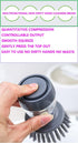 Dishwashing Brush with soap Dispenser, soap Dispensing Palm Brush, dishwashing Kitchen Brush, dishwashing Brush for Washing and Cleaning of pots a...