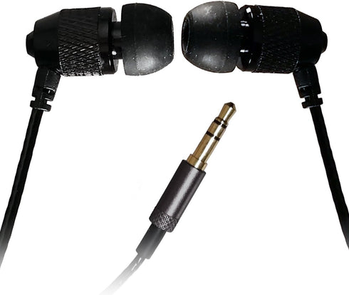 Short Buds - 15" Cord Stereo Earbuds with Nylon-Reinforced Cords for Clip-on Music Players...