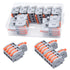 10Pcs Lever Wire Connectors, 1 in 4 Out DIY Mini Quick Terminal Block Compact Splice Electrical Connectors, 24-12 AWG...