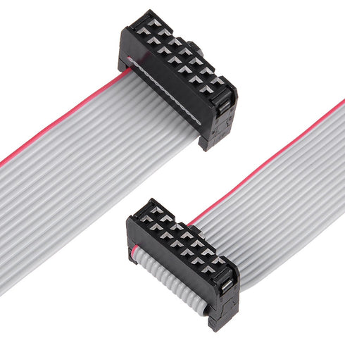 uxcell IDC 14 Pins Connector Flat Ribbon Cable Female Connector Length 30cm 2.54mm Pitch,5pcs...