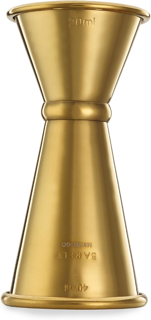 Barfly Japanese Style Jigger, 20 ml x 40 ml, Gold...