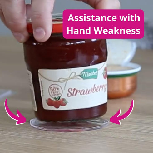 Non-Slip Grip Sticky Pad | Set of 3 | One-Handed Jar and Can Opener | Open bottles, cans and jars with one hand | Adaptive Kitchen Equipment | Ass...