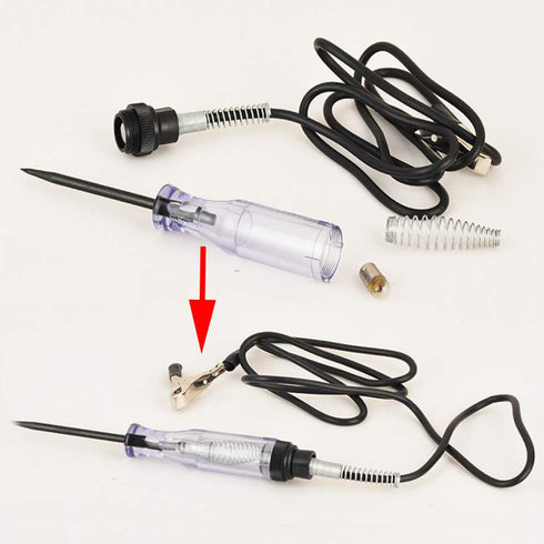6V-12V-24V DC Car Circuit Tester Light, Professional Auto Voltage Continuity Test, Automotive Electrical Volt Test Light/Long Probe for Wire/Fuse/...