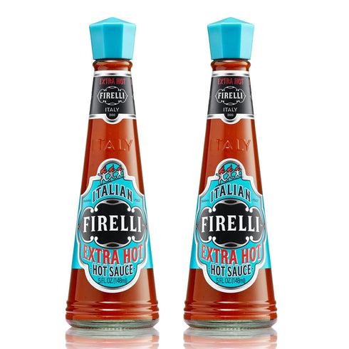 FIRELLI Extra Hot Italian Hot Sauce - 5oz Bottle (Pack of 2)...