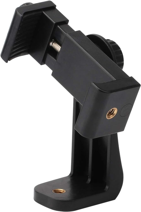 Universal Smartphone Cell Phone Mount Holder Adapter for Tripods or Stands with Standard 1/4 Inch Mount Screw, can Rotates Vertically and Horizont...