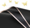 Black Flower Wrapping Paper Sheets Valentines Day, Floral Bouquet Wrapping Paper Including 12pcs 3D Butterfly,20sheets Gold Edge Waterproof Floris...