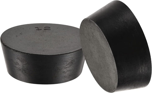 MECCANIXITY Rubber Tapered Plug 54mm to 64mm Solid Test Tubes Bungs Stopper Black for Lab Home 5 Pieces...
