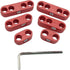 6 PCS/SET 7mm 8mm Spark Plug Wire Separators Dividers Looms Red Colour Fits for Mopar Ford Chevy Mustang...