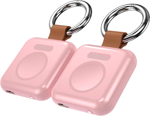 Portable Wireless Charger for Apple Watch 1200mAh, Compatible with Apple Watch Series 9/8/UItra/7/6/5/4/3/2/1SE, Compact Magnetic iWatch Charger K...