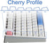 PBT Keycaps Cherry Profile White Keycaps for Mechanical Keyboards Gateron Cherry Mx Swithes 60/65/75 Percent Gaming Keyboard 153 Key Dye Sub MX St...