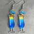 Bohemia Acrylic Beach Holiday Bottle Earrings Sets for Women Valentine's Day Tequila Wine Glass Miniature Bartender Cocktail Drink Bottle Drop Dan...