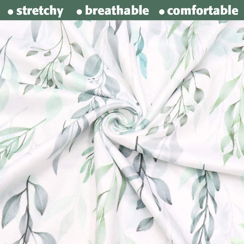 DILIMI Newborn Lounger Cover, Removable Baby Lounger Cover, Ultra Soft Comfortable Slipcover for Infant Lounger Pillow, Green Leaf...