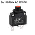 uxcell Thermal Circuit Breakers 3A 125/250V AC 32V DC Push Button Manual Reset Overload Protector Switch 2 Pcs...