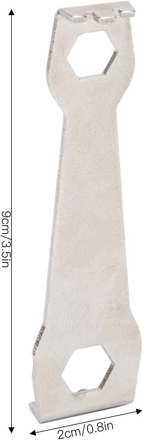 Alomejor Bike Chainring Nut Wrench, Multifunction Stainless Steel Chain Ring Bolts Wrench Crank Removal Wrench Cycling Repair Tool...