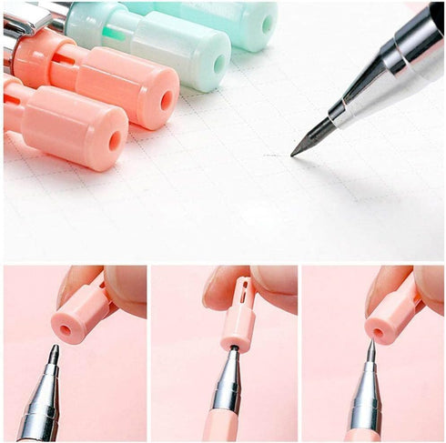 3Pcs 2.0mm 2B Propelling Pencils Candy Color Mechanical Pencil Drawing Writing for Kids Girl Gift School Supplies Students Stationery Professional...