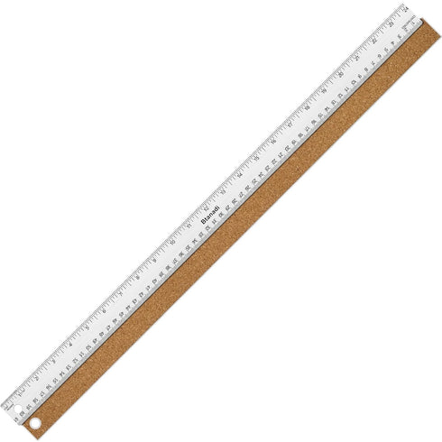 Metal Ruler 24 Inch Stainless Steel Ruler Non Slip Straight Edge Ruler, Metal Ruler with Cork Backing, Long Ruler Imperial and Metric for Student ...