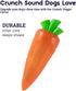 Petstages Crunch Veggies Carrot Dog Chew Toy, Large...