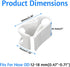 Plastic Tubing Clamps 1/2" - 5/8"OD Adjustable Flow Control Pinch Valve Plastic Hose Clamp Shut Off for Laboratory Use-White 16PCS...